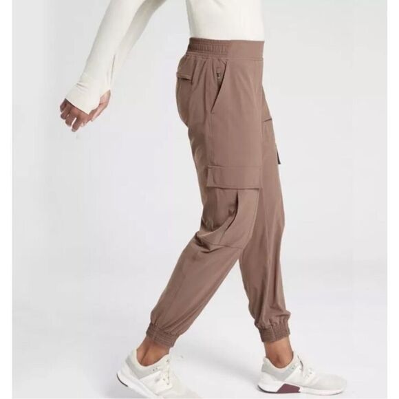 Athleta Chelsea Utility Jogger Mineral Brown Size 6 - Picture 2 of 8